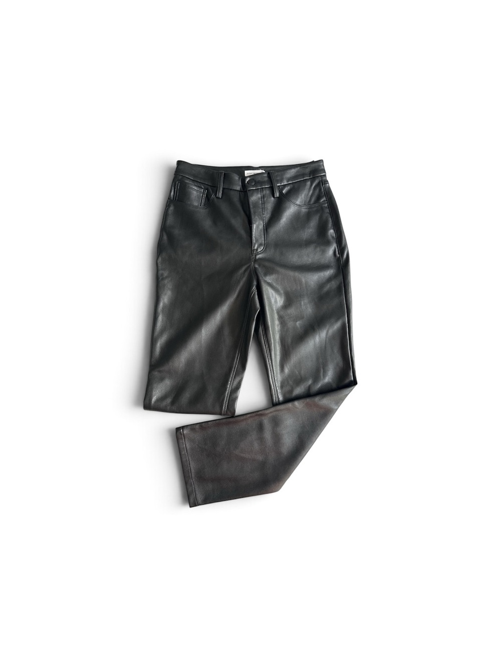 GOOD AMERICAN Better Than Leather Good Icon Pant Women’s 8/29 Black Punk 90’s